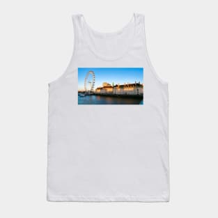 London Eye Gorgeous Sundown Near River Thames Tank Top